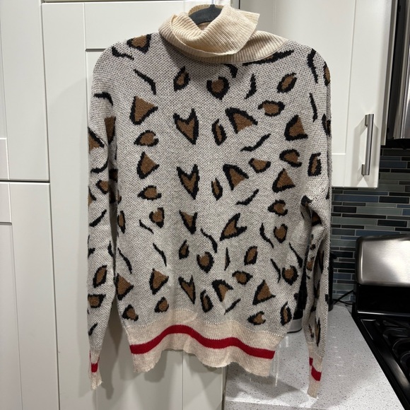 Tularosa Jungle Turtleneck Sweater in Leopard - Picture 2 of 5